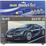 KIT PARA MONTAR REVELL 67008 BMW i8 1/24 COMPLETO COM TINTAS COLA E PINCEL REV 67008